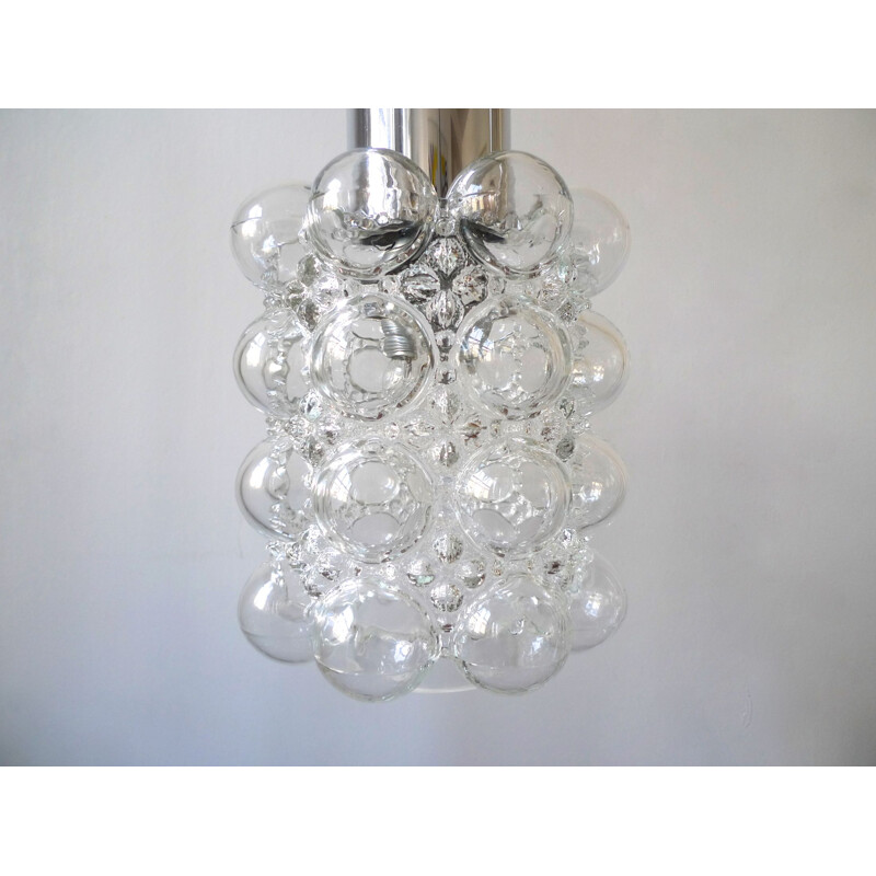 Mid-Century  'Bubble Glass' Pendant Light by Tynell & Gantenbrink For Limburg Glashütte, 1960s