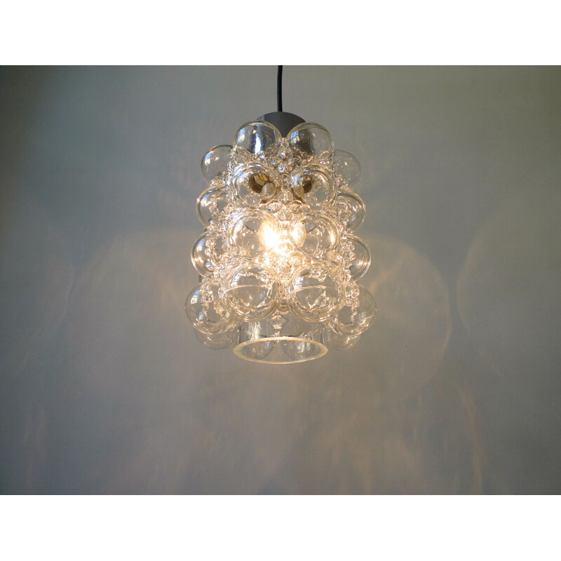 Mid-Century  'Bubble Glass' Pendant Light by Tynell & Gantenbrink For Limburg Glashütte, 1960s