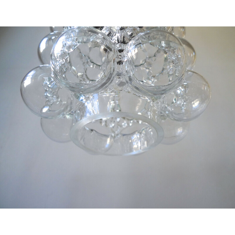 Mid-Century  'Bubble Glass' Pendant Light by Tynell & Gantenbrink For Limburg Glashütte, 1960s