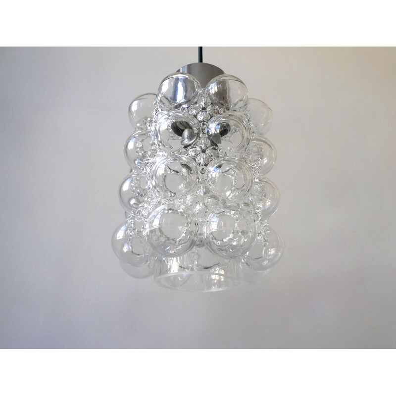 Mid-Century  'Bubble Glass' Pendant Light by Tynell & Gantenbrink For Limburg Glashütte, 1960s