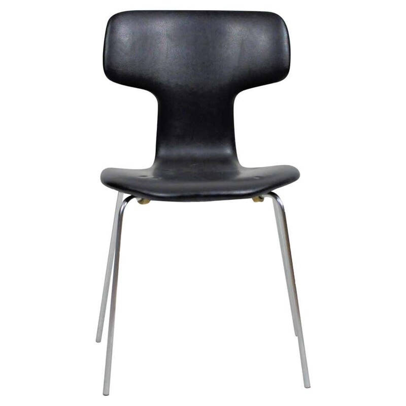 Vintage T-Chair  Hammer Chair by Fritz Hansen Arne Jacobsen Danish 1960s 