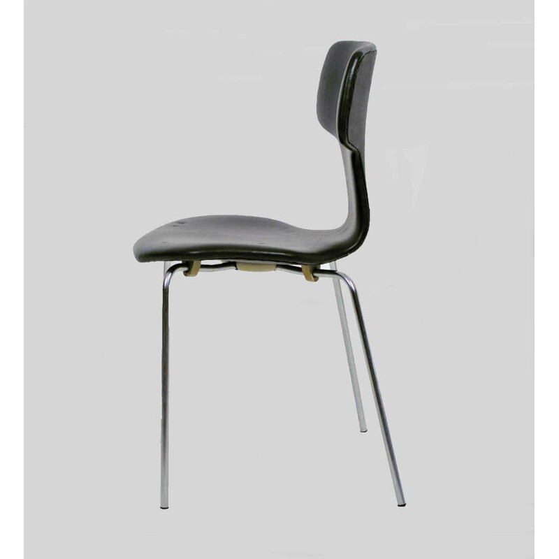 Sedia a martello vintage T di Fritz Hansen Arne Jacobsen danese 1960