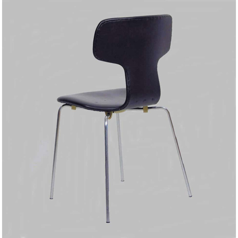 Hammer Stuhl Vintage T Stuhl von Fritz Hansen Arne Jacobsen Dänisch 1960