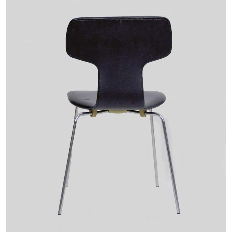 Sedia a martello vintage T di Fritz Hansen Arne Jacobsen danese 1960