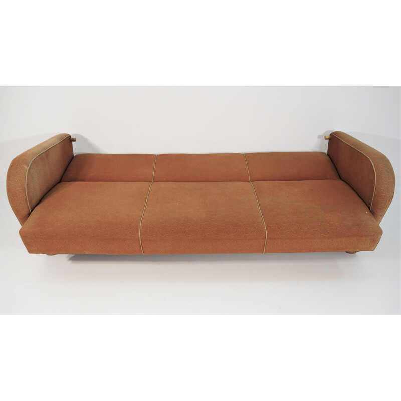 Vintage Model H363 Sofa by Jindřich Halabala, Art Deco 1930