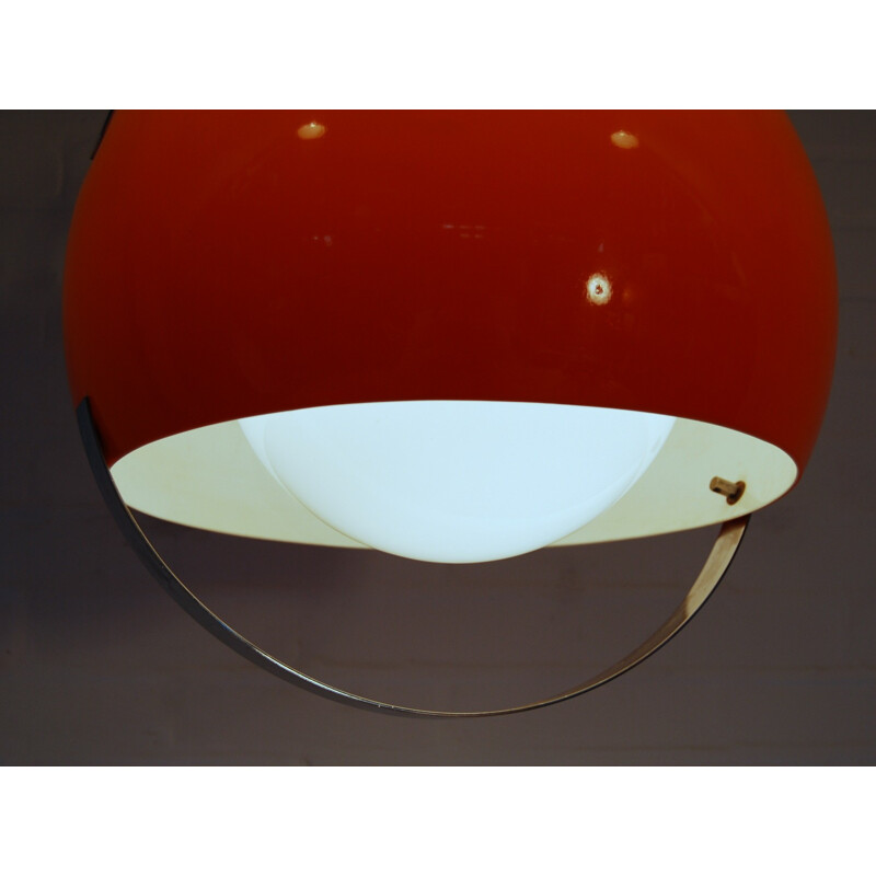 hanging lamp orange vintage - 1970s