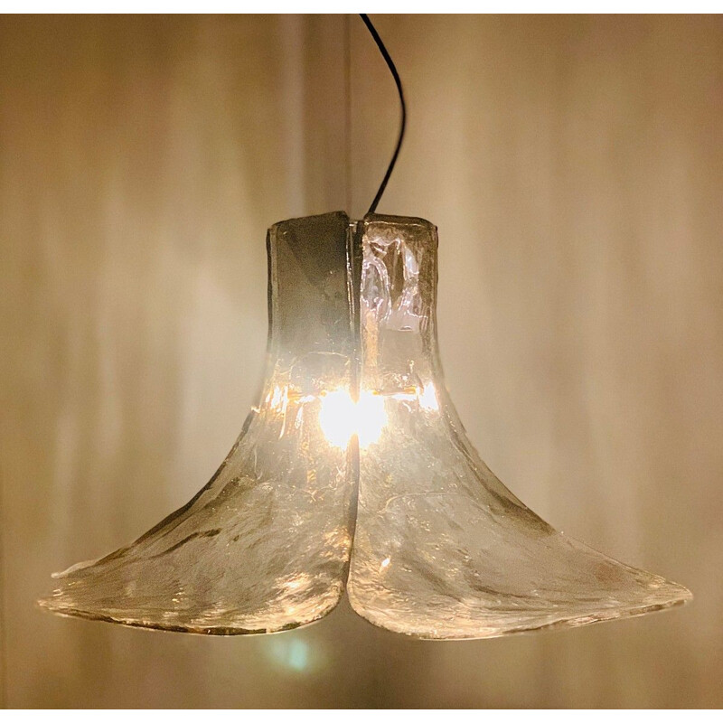 Vintage Murano Glass Hanging lamp by Carlo Nason for AV Mazzega, 1960