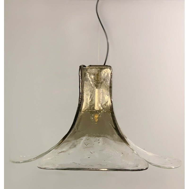 Suspension vintage en Verre de Murano par Carlo Nason pour AV Mazzega, 1960