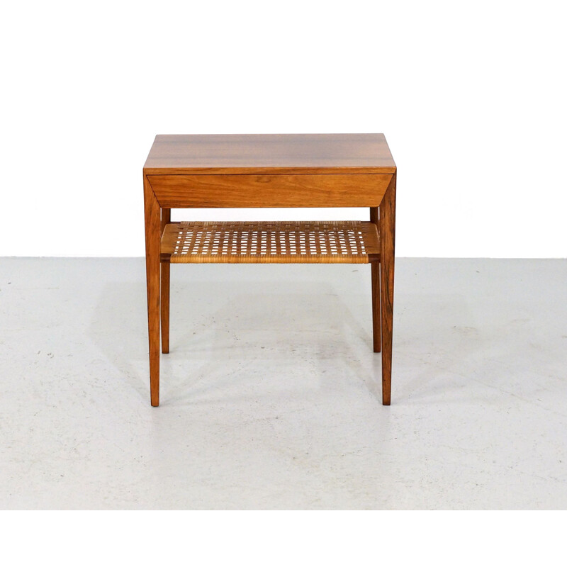 Vintage Bedside Table Rosewood by Severin Hansen for Haslev