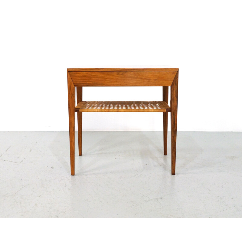 Table de chevet vintage en bois de rose par Severin Hansen pour Haslev