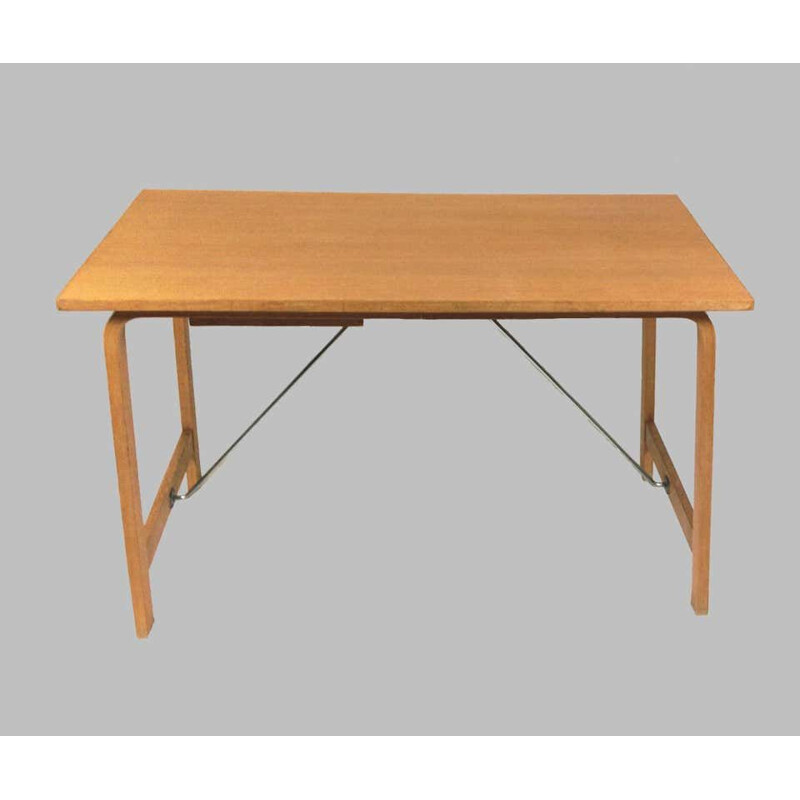 Vintage St. Catherines Schreibtisch und Stuhl aus Eiche von Arne Jacobsen für Fritz Hansen, 1965