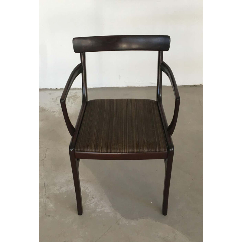 Sillón vintage de caoba de Ole Wanscher para Poul Jeppesen Furniture, 1960