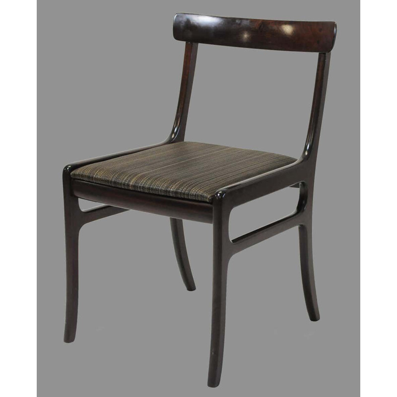 Set von 12 Vintage-Stühlen aus Mahagoni, Ole Wanscher 1960