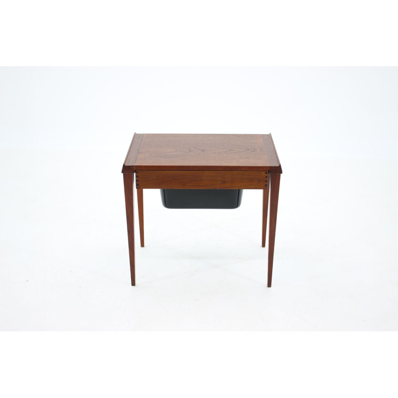 Vintage Teak Sewing Table Danish 1960s