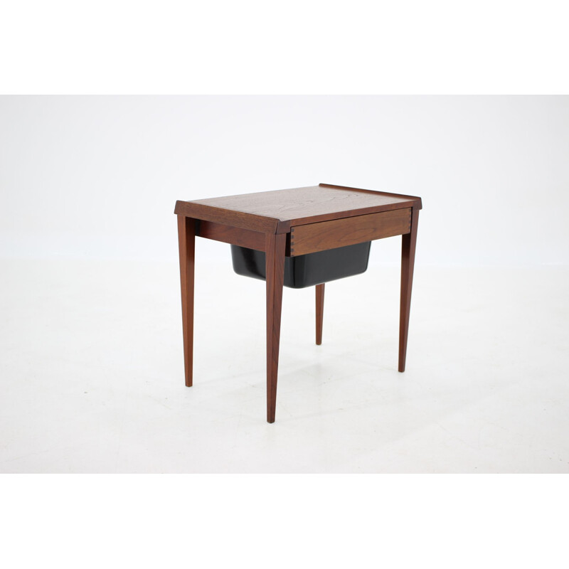 Vintage Teak Sewing Table Danish 1960s