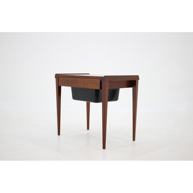 Vintage Teak Sewing Table Danish 1960s