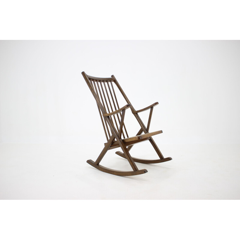 Vintage Rocking Chair, Denmark 1950s