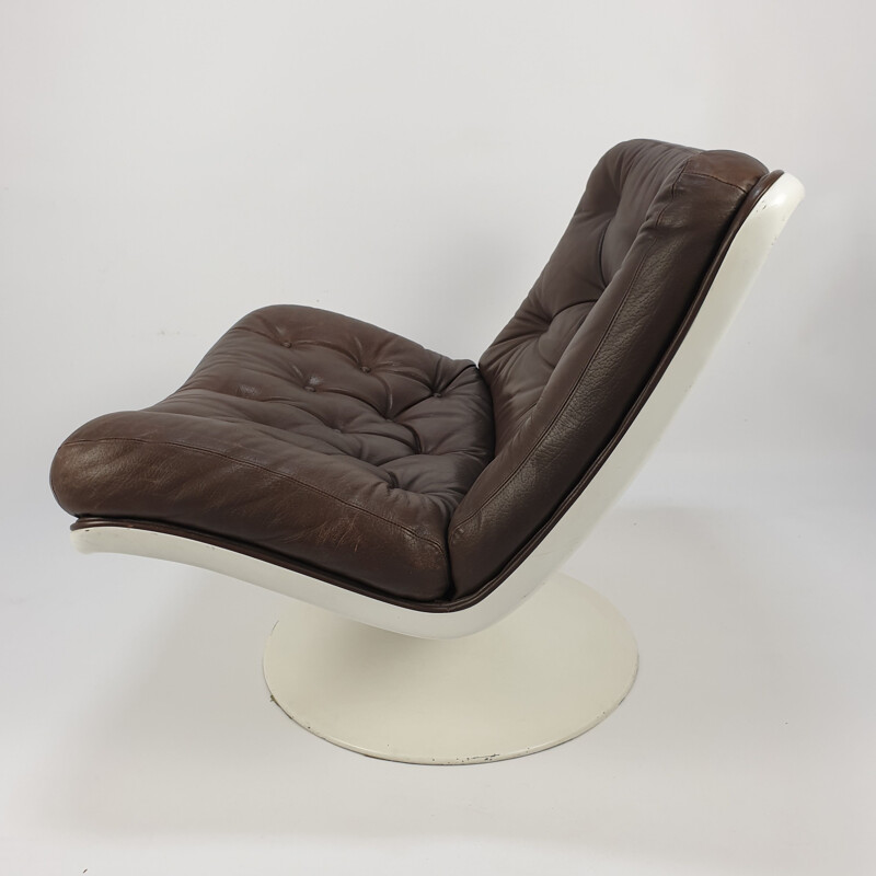 Fauteuil lounge vintage modèle 975 de Geoffrey Harcourt Artifort 1960