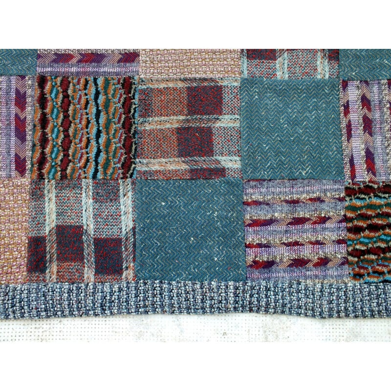 Vintage patchwork series arras by Ottavio Missoni for Saporiti, Italy 1970