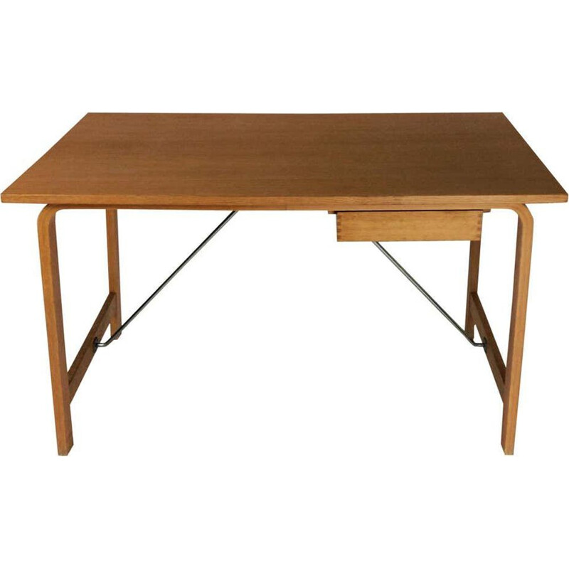 Vintage Desk in Oak by Fritz Hansen Arne Jacobsen Saint Catherines Danish 1965