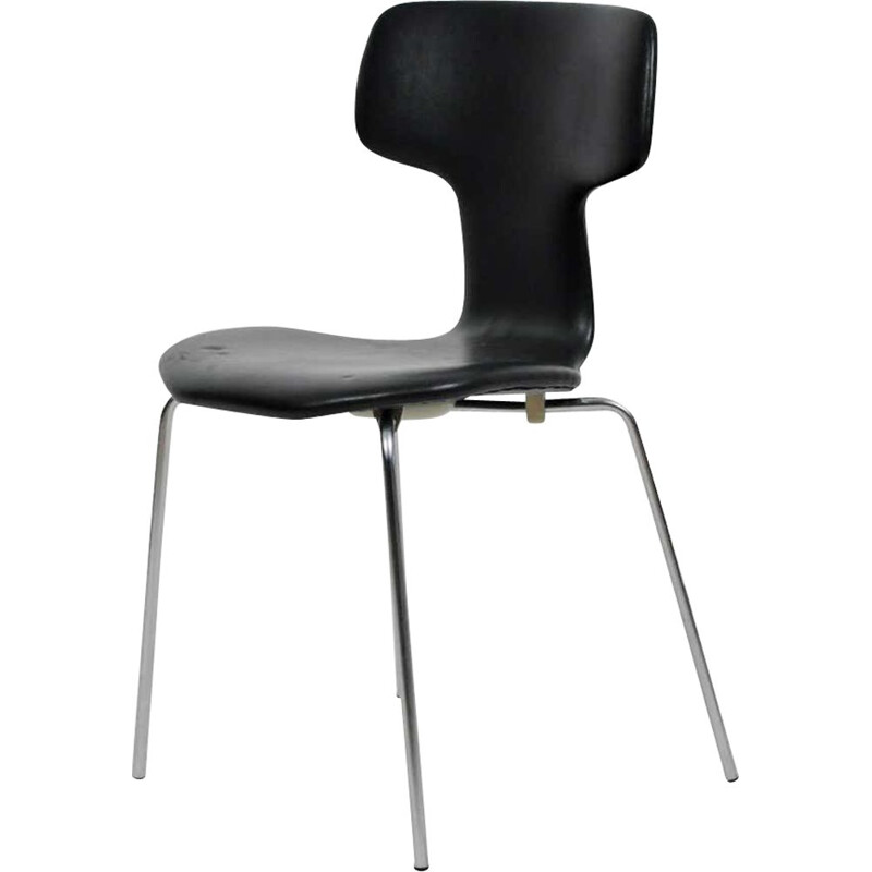 Sedia a martello vintage T di Fritz Hansen Arne Jacobsen danese 1960