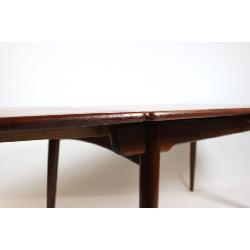 Vintage Dining table with extensions in teak Hans J. Wegner Andreas Tuck 1960s.