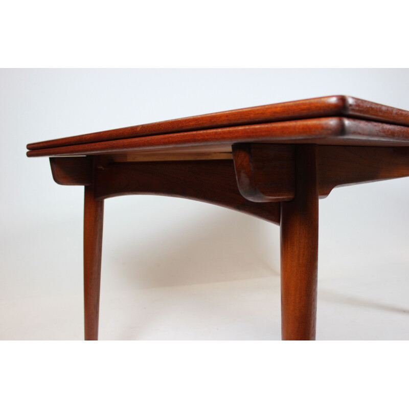 Vintage Dining table with extensions in teak Hans J. Wegner Andreas Tuck 1960s.