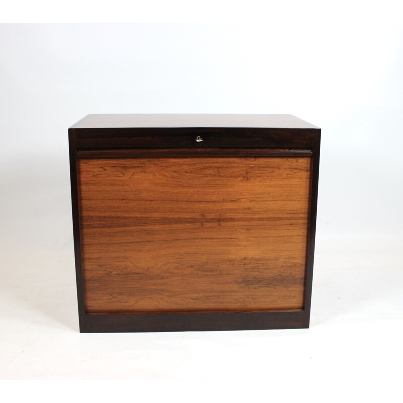 Vintage Cabinet with pull-up door in rosewood danish 1960s 