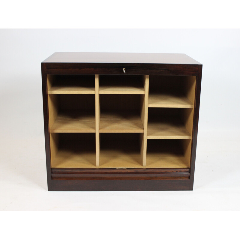 Vintage Cabinet with pull-up door in rosewood danish 1960s 