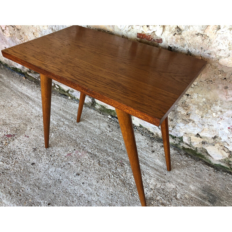 Vintage table with  compass legs 1950s