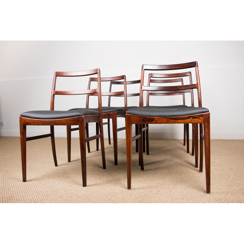 Set of 6 vintage Danish Rio Rosewood chairs model 420 by Arne Vodder 1960