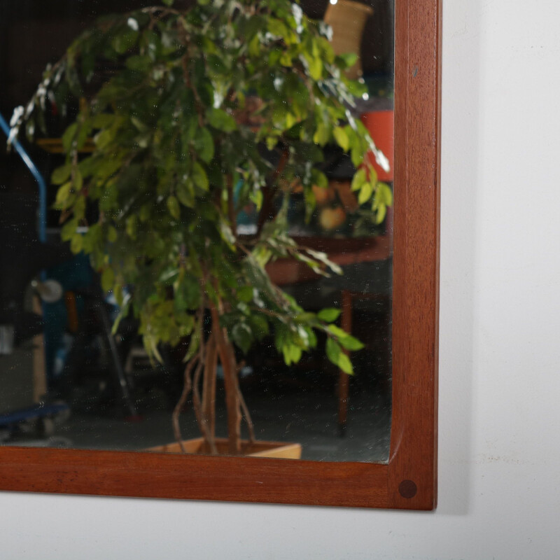 Vintage wall mirror Teak by Aksel Kjersgaard for Odder Denmark 1960s