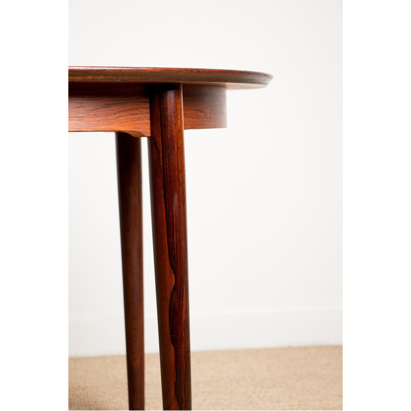 Vintage extensible Rio Rosewood dining table model 55 by Helge Sibast Danish 1958