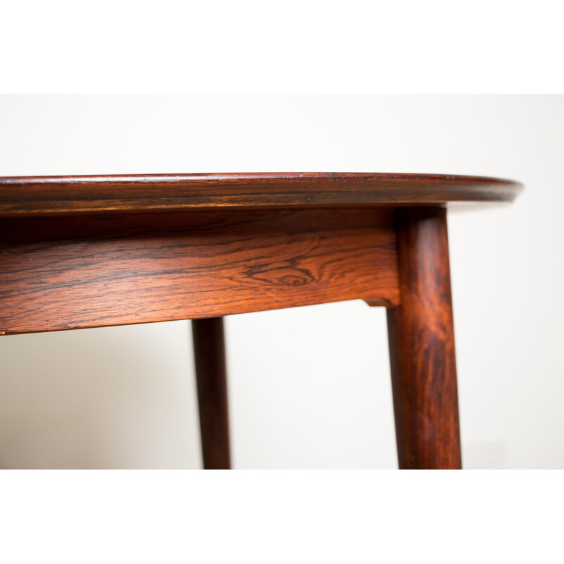 Vintage extensible Rio Rosewood dining table model 55 by Helge Sibast Danish 1958