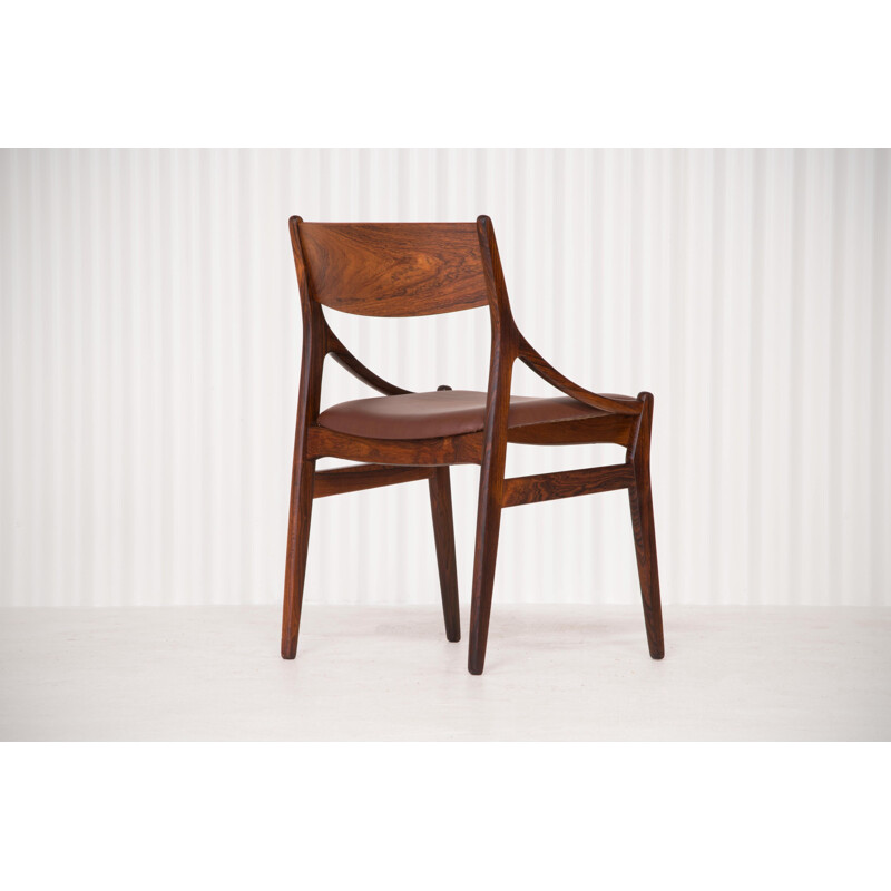 Set Of 6 vintage Dining Chairs H. Vestervig Eriksen, Rosewood