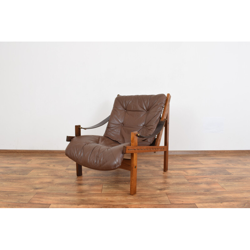 Fauteuil lounge vintage par Torbjørn Afdal pour Bruksbo, norvégienne 1960