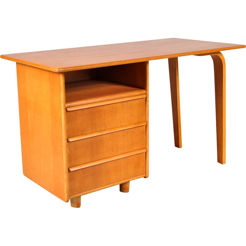 Pastoe desk in oak wood, Cees BRAAKMAN - 1950s