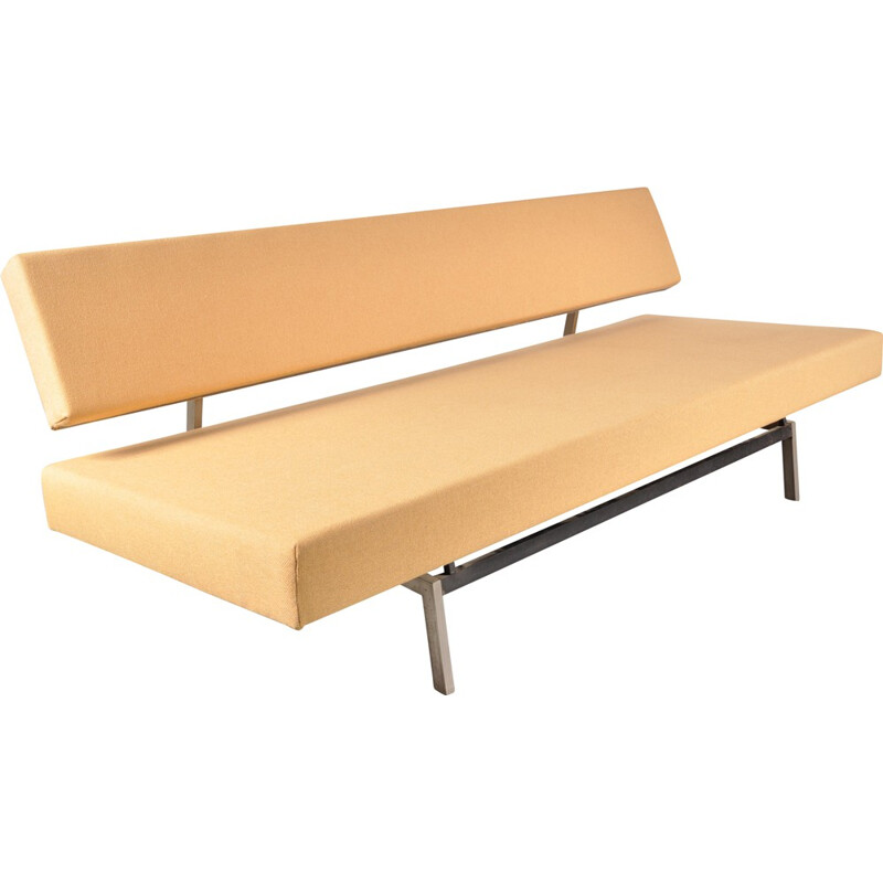 Spectrum sleeping sofa in metal and yellow fabric, Martin VISSER - 1960s