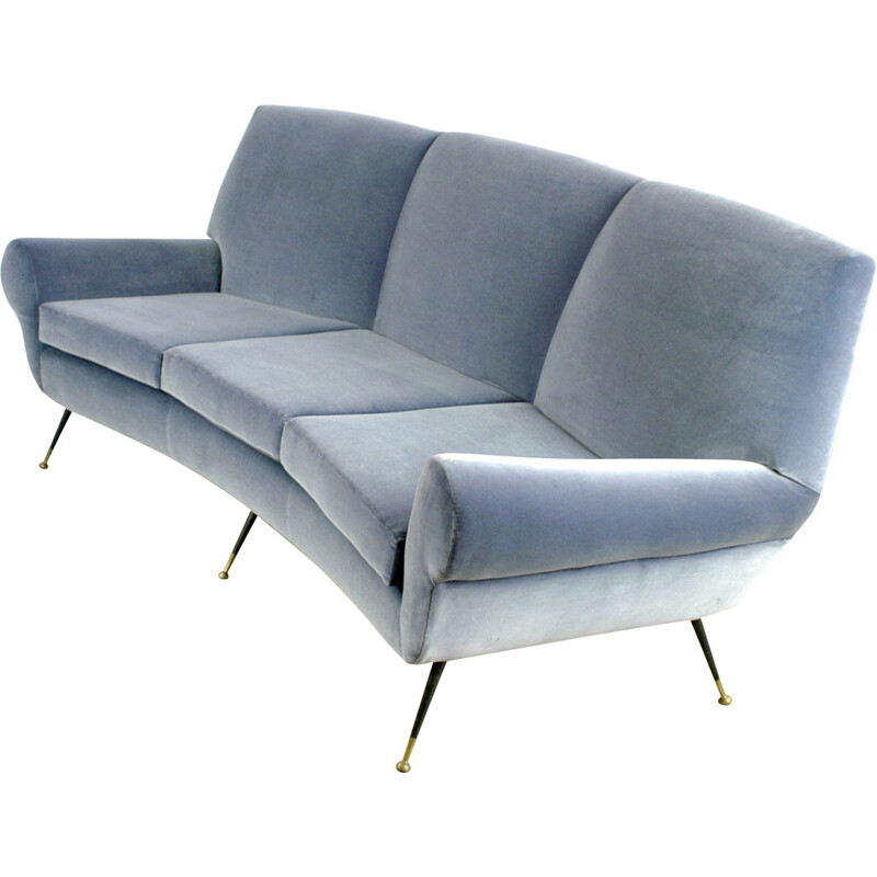 Minotti curved 3-seater sofa, Gigi RADICE - 1950s