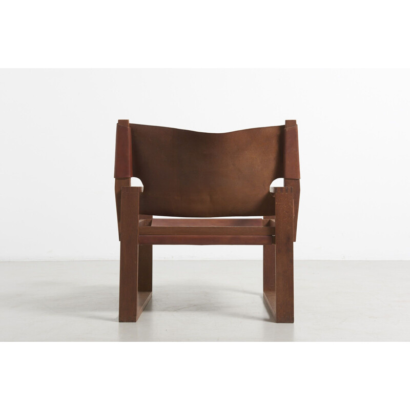 Vintage Sled Chair in Oak by Svend Frandsen, Denmark 1966