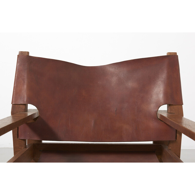 Vintage Sled Chair in Oak by Svend Frandsen, Denmark 1966