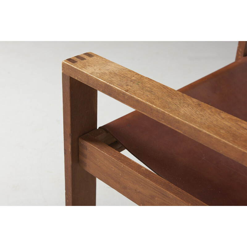 Vintage Sled Chair in Oak by Svend Frandsen, Denmark 1966