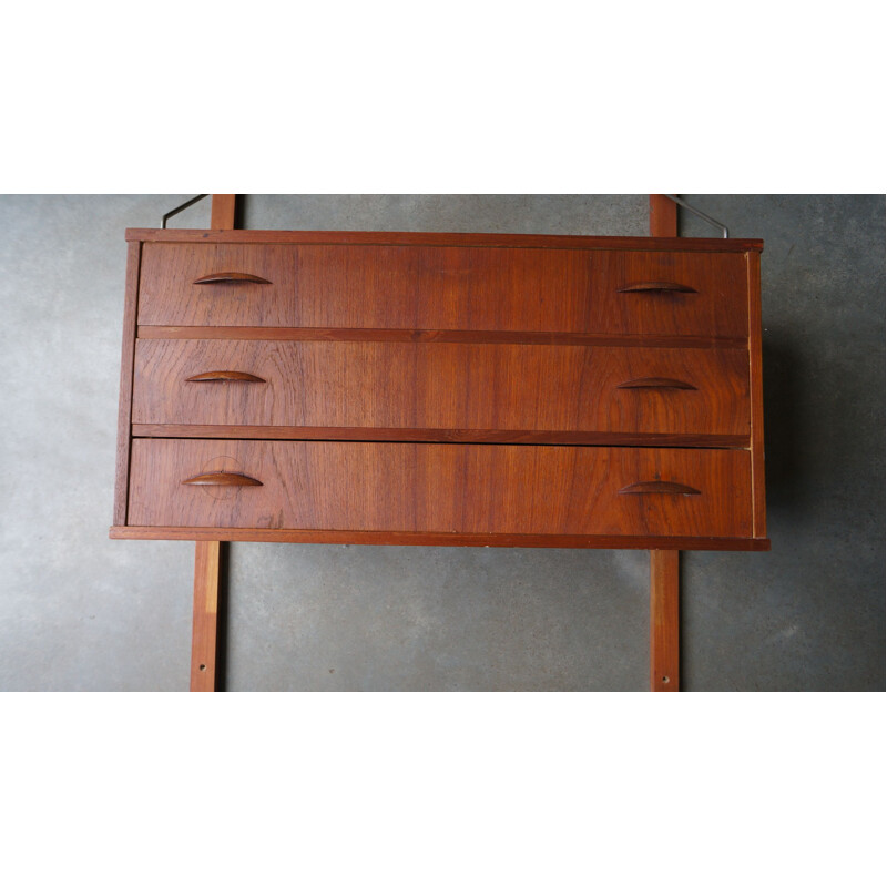 Vintage teak Poul Cadovius royal system drawers