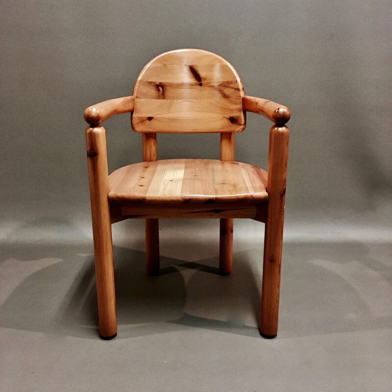 Vintage solid wood armchair Rainer Daumiller