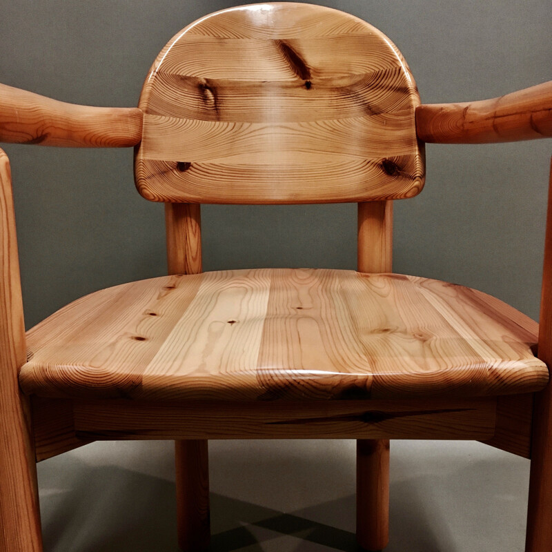 Vintage solid wood armchair Rainer Daumiller