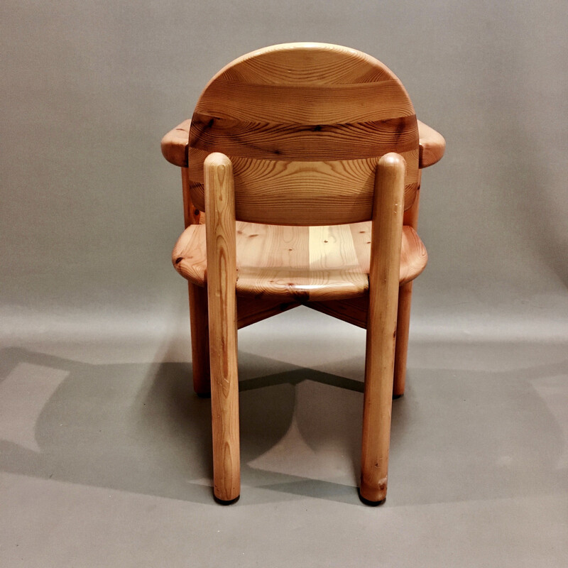 Vintage solid wood armchair Rainer Daumiller