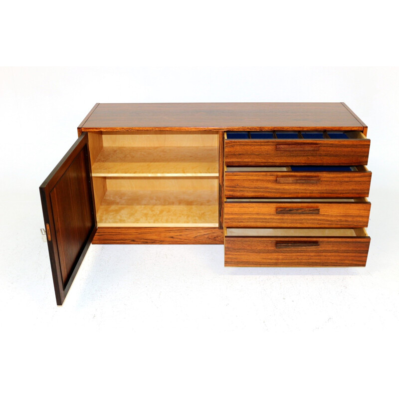 Vintage rosewood chest of drawers, Domi Monté Nils Jönsson for Troeds Sweden, 1960