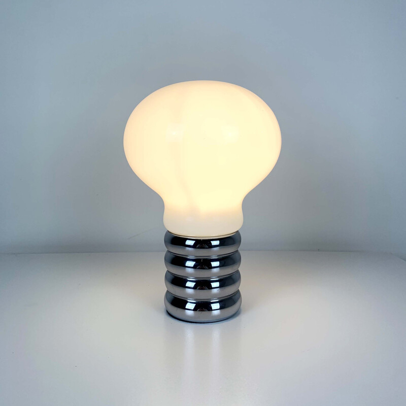 Lampe de table vintage à ampoule par Ingo Maurer 1960