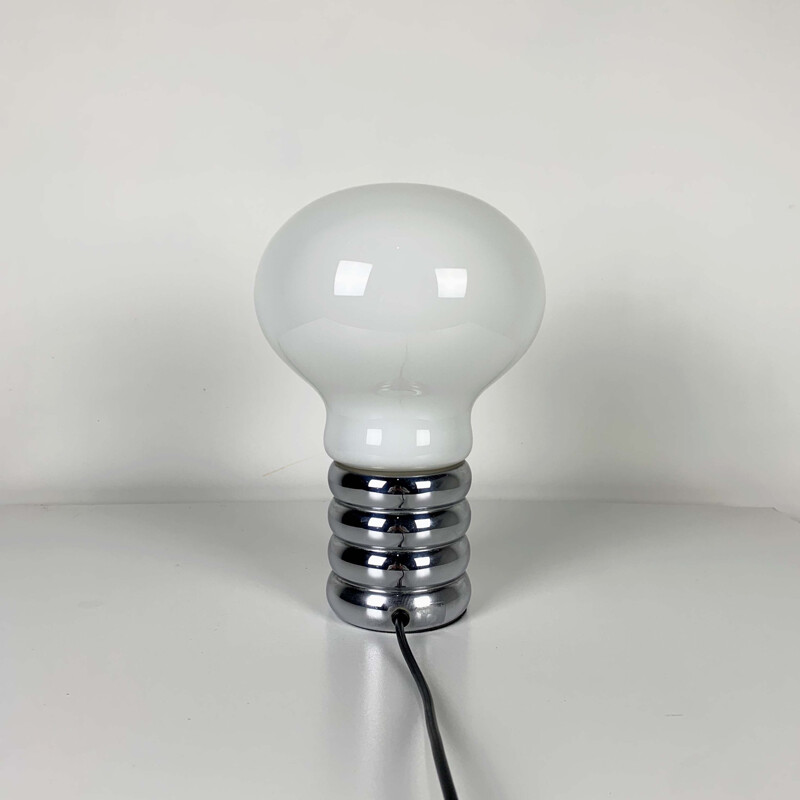 Lampe de table vintage à ampoule par Ingo Maurer 1960