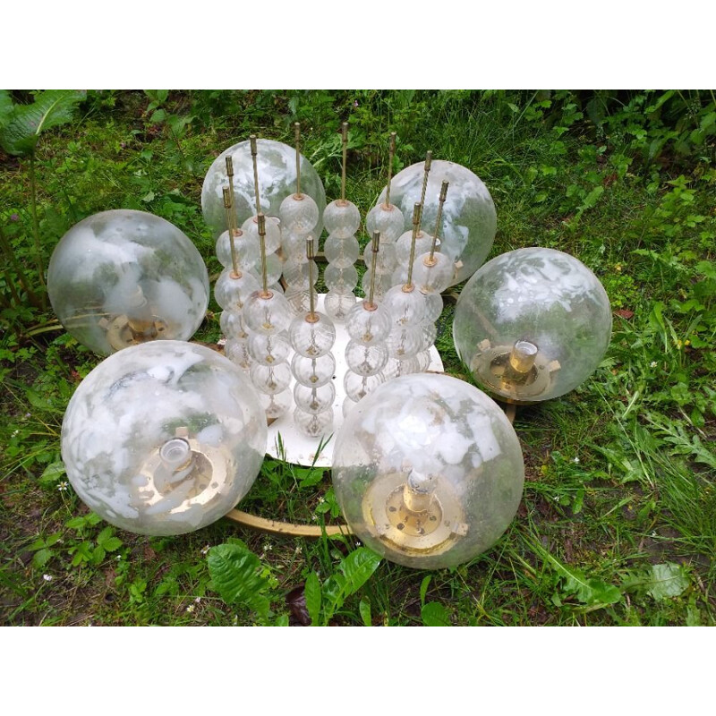 MidCentury Chandelier or Ceiling Flush Mount from Kamenicky Senov, 1970s